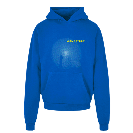 lens shadow_ blue heavy hoodie