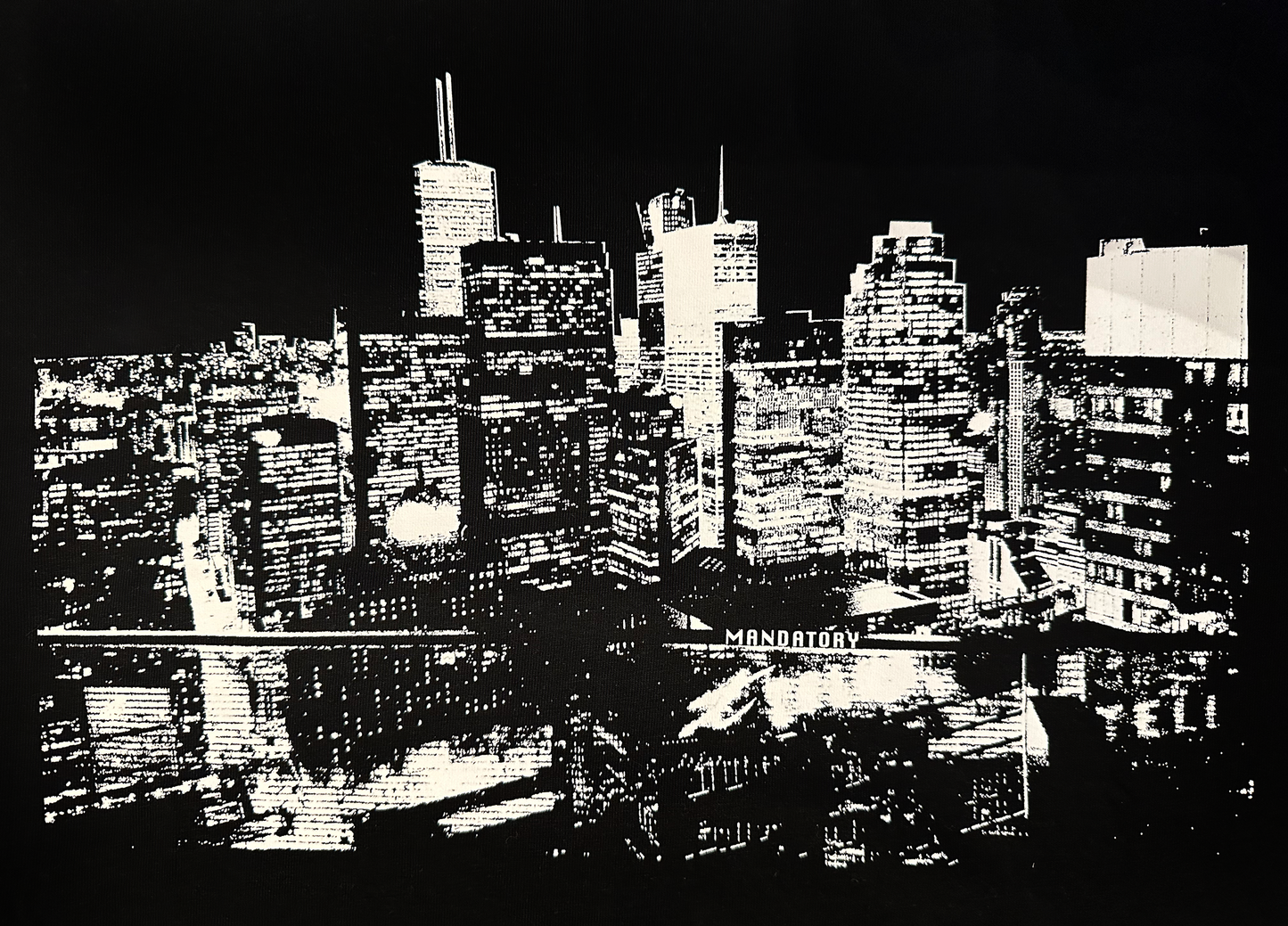 skyline_shadow_black Tee