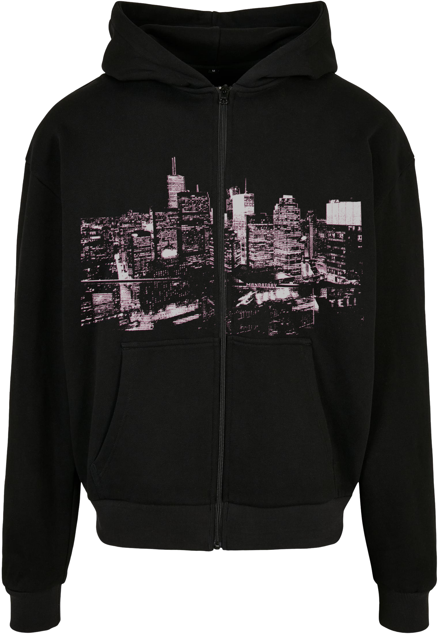 skyline_shadow Zipper heather grey pink